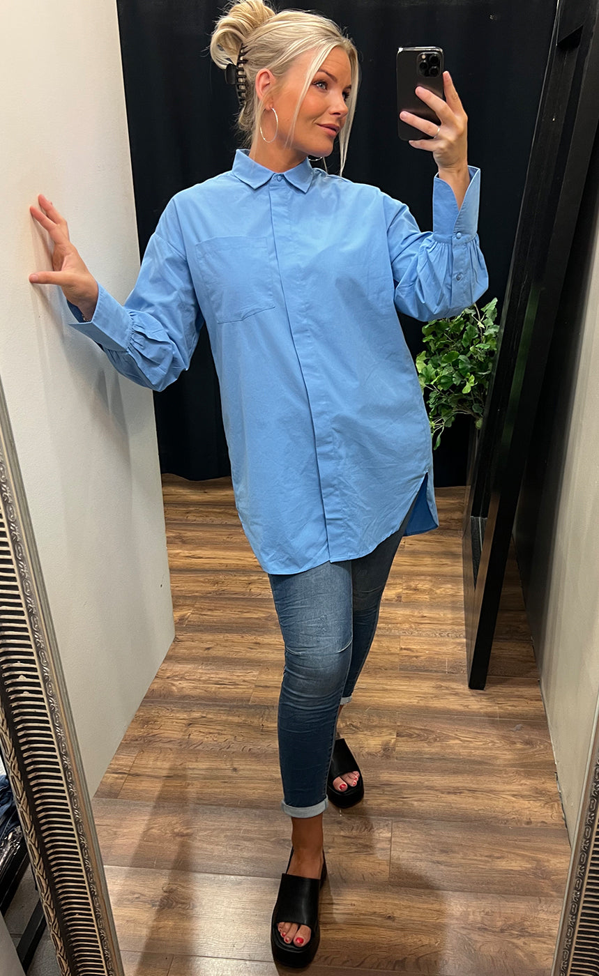Hallie shirt 2 - azure blue