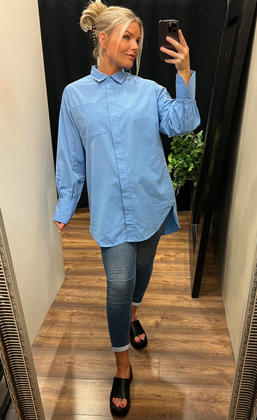Hallie shirt 2 - azure blue