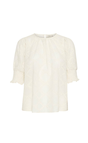 Bama blouse 1 - whisper white