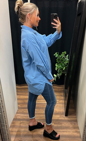 Hallie shirt 2 - azure blue