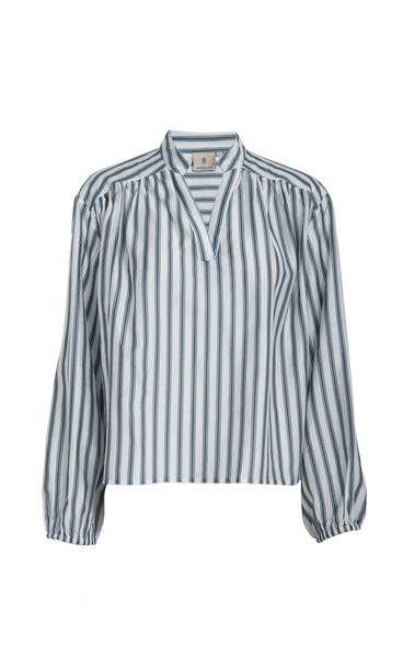 Giril blouse - faded denim striped