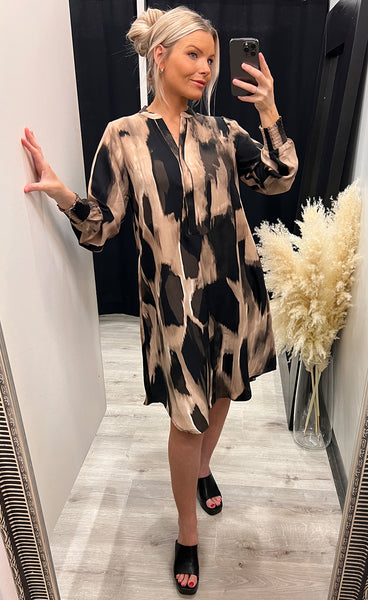 Zane dress - black sand