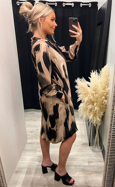 Zane dress - black sand