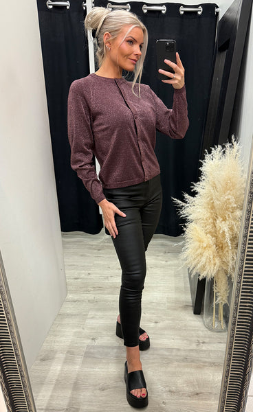 Mobbe cardigan - fudge glitter
