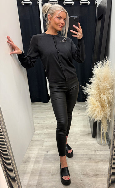 Mobbe cardigan - black glitter