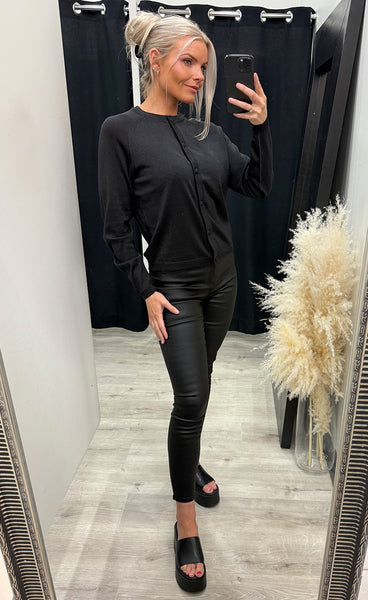 Mobbe cardigan - black glitter