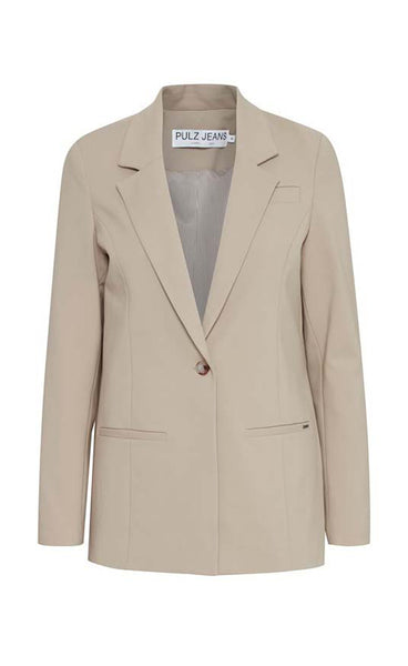 Bindy blazer - white pepper
