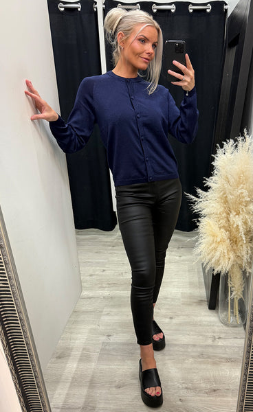 Mobbe cardigan - blue glitter