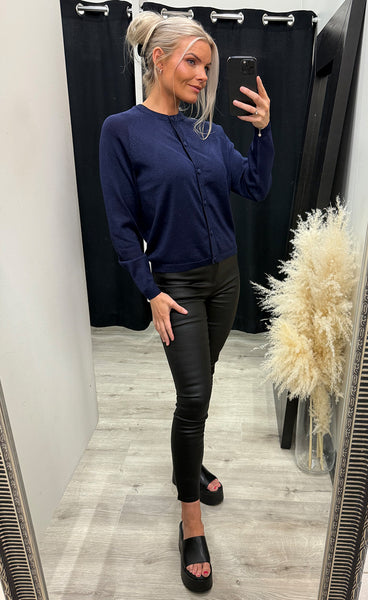 Mobbe cardigan - blue glitter