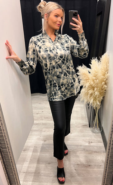 Lily blouse - grey sand