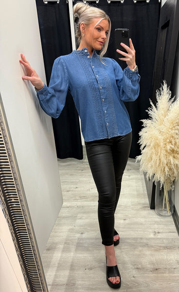 Kosmo shirt - mid blue denim
