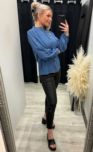 Kosmo shirt - mid blue denim