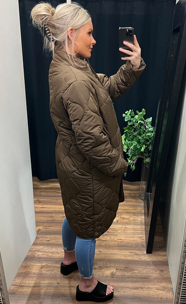 Esquilt jacket - brown olive