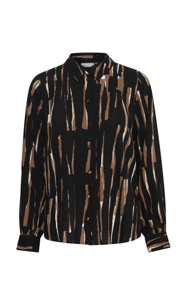 Glowy shirt 1 - cocoa creme