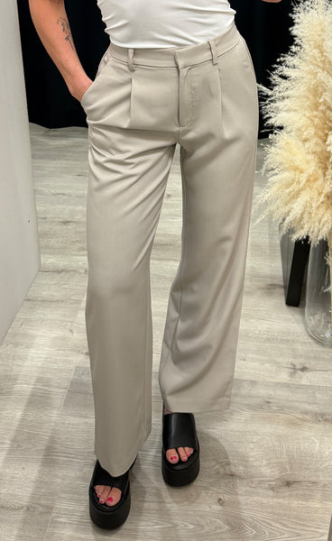 Fava wide pants - dove melange