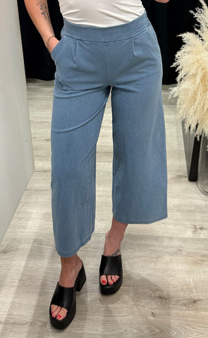 Kate cropped pants - light blue denim