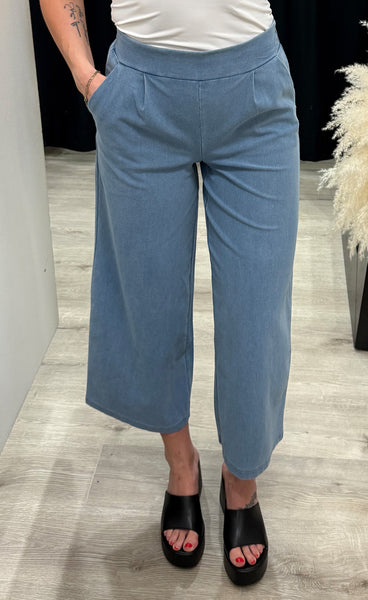 Kate cropped pants - light blue denim