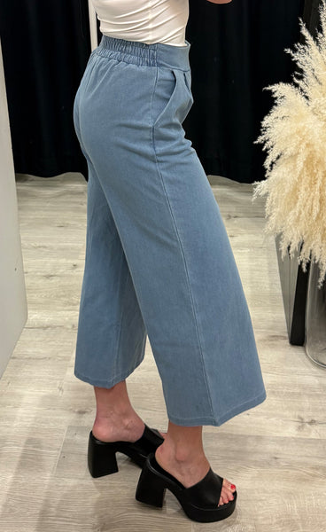 Kate cropped pants - light blue denim