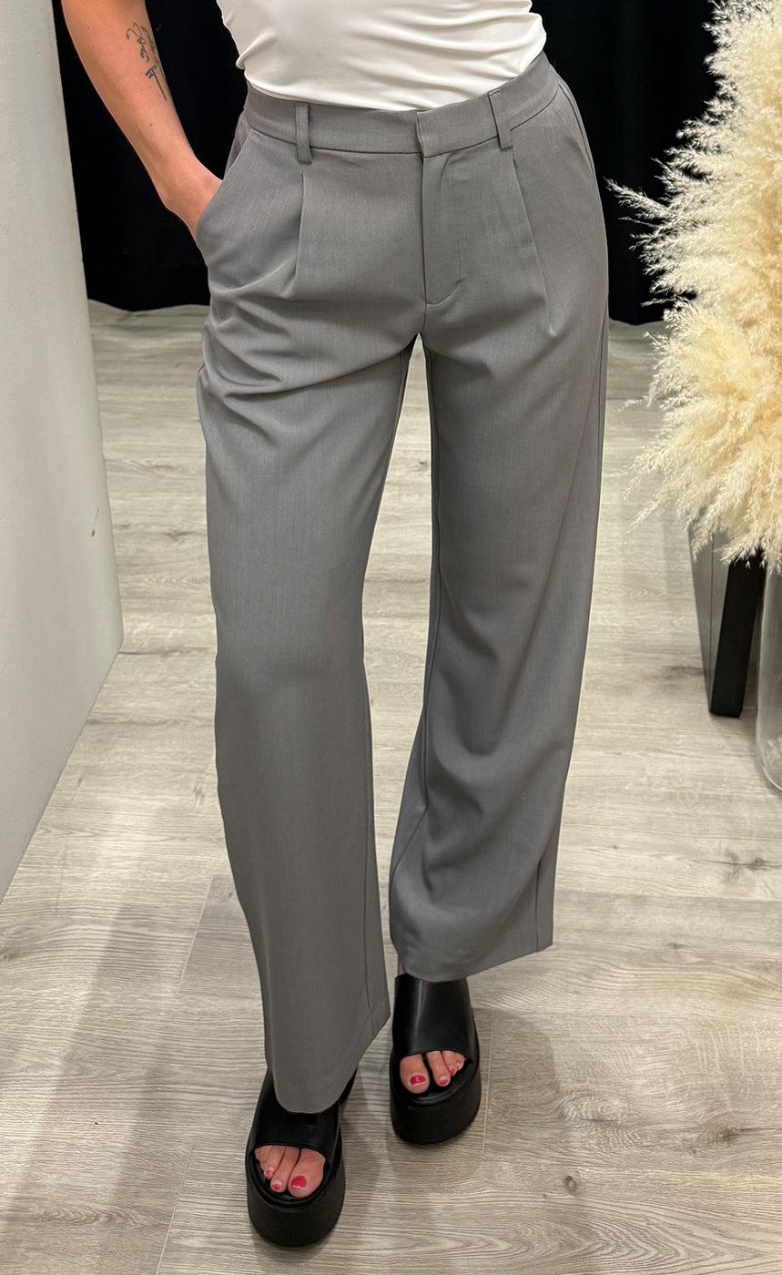 Fava wide pants - grey melange