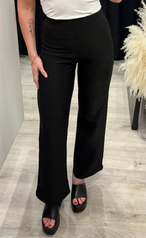 Henne wide pants - black