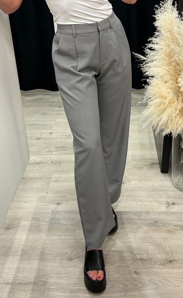 Fava wide pants - grey melange