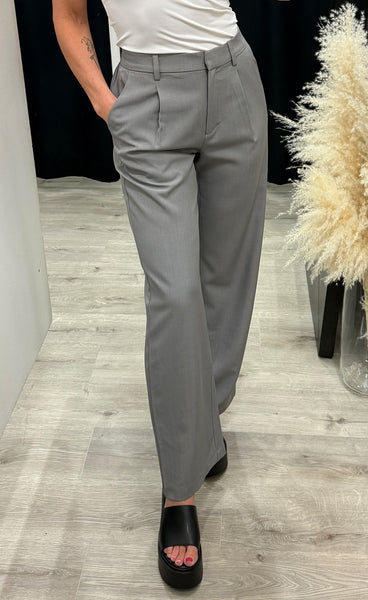 Fava wide pants - grey melange