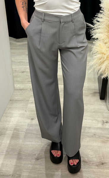 Fava wide pants - grey melange