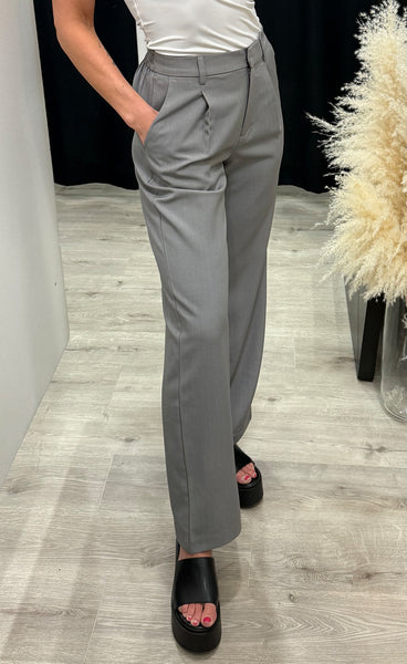 Fava wide pants - grey melange