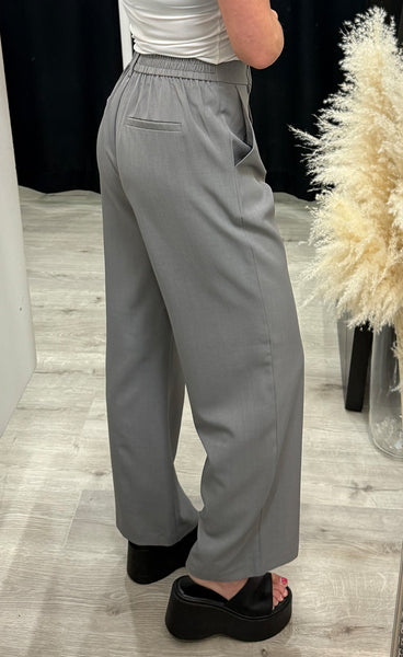 Fava wide pants - grey melange