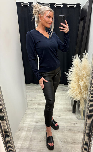 Luls v-neck pullover - total eclipse