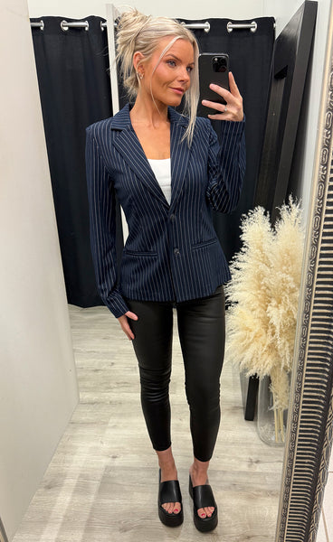 FRANSA Blenda blazer 2 - night sky stripe