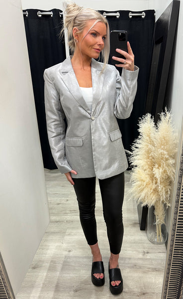 Indira blazer 1 - silver