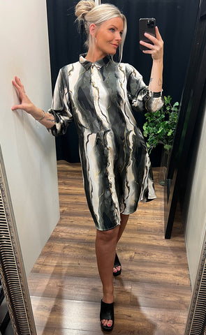 Silje dress - beige army