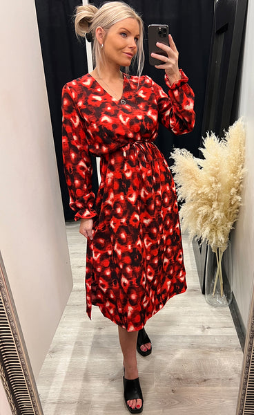 Elvina dress - khaki/black