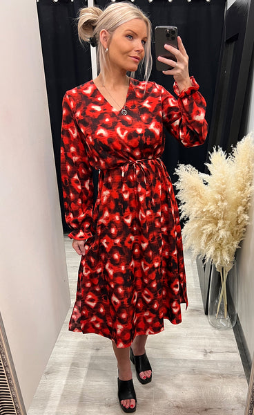 Elvina dress - khaki/black