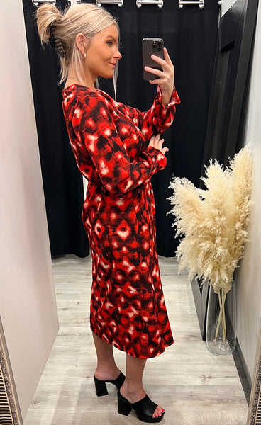 Elvina dress - khaki/black