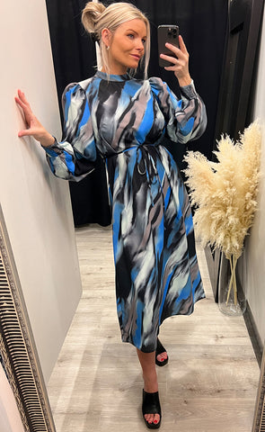 Ventia dress - black/blue