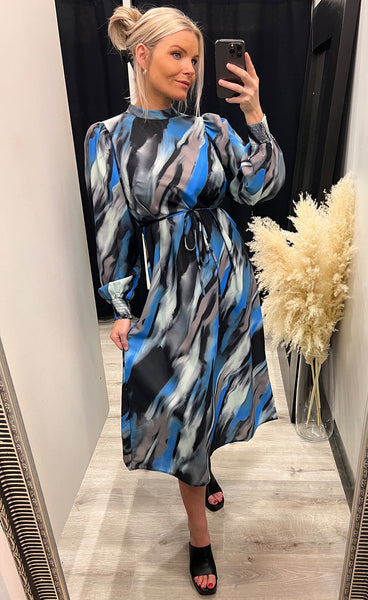 Ventia dress - black/blue