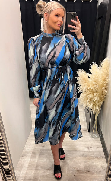 Ventia dress - black/blue