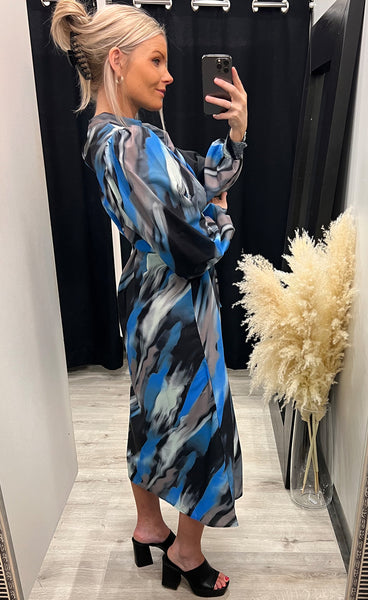 Ventia dress - black/blue