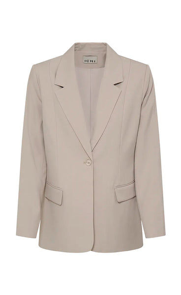 Fava long blazer - dove melange