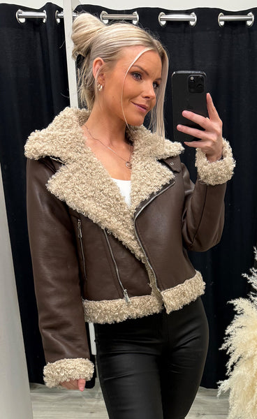 Nancy jacket - brown/beige