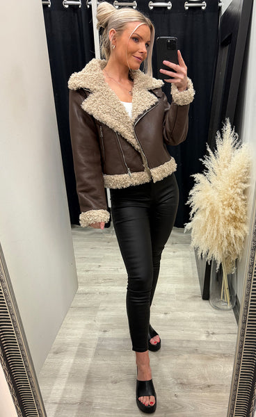 Nancy jacket - brown/beige