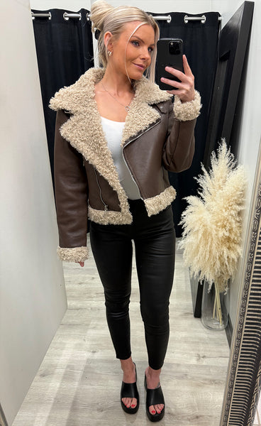 Nancy jacket - brown/beige