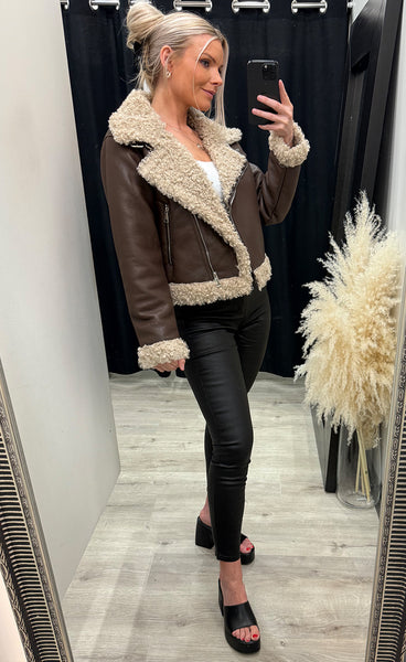 Nancy jacket - brown/beige