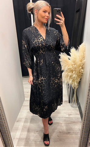 Dalani dress - black leo