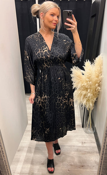 Dalani dress - black leo
