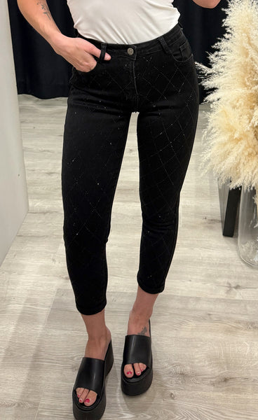 Glitter jeans 88750 - SKINNY