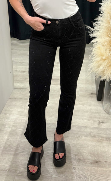 Glitter jeans 88749 - FLARE