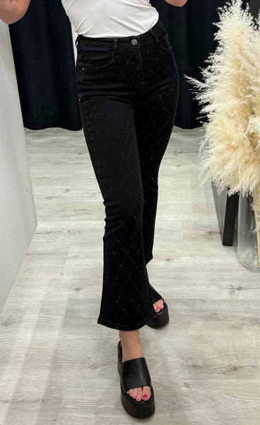 Glitter jeans 88749 - FLARE